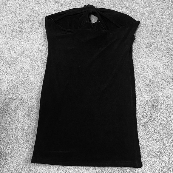 Elodie Classic Black Strapless Mini Dress/Top Sz L - Picture 10 of 11